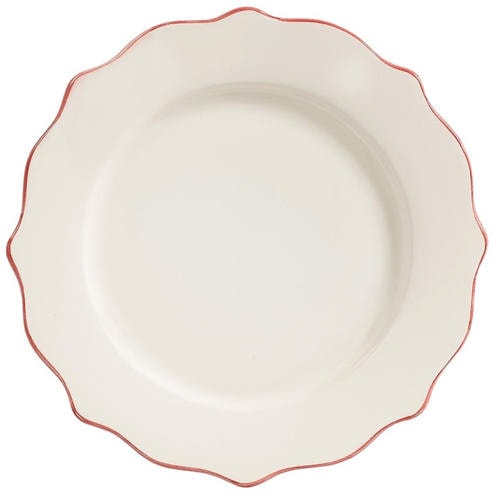 ANNA NINA - Anna Carmine Scalloped Dinner Plate