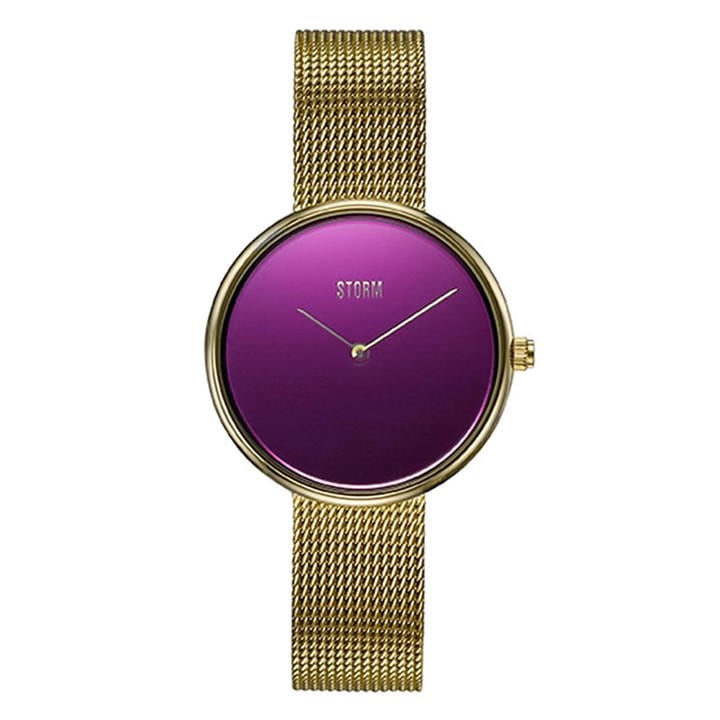 Storm Plated Stainless Steel Fashion Analogue Watch In Gold