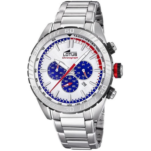 Lotus - Stainless Steel Sports Analogue Quartz Watch