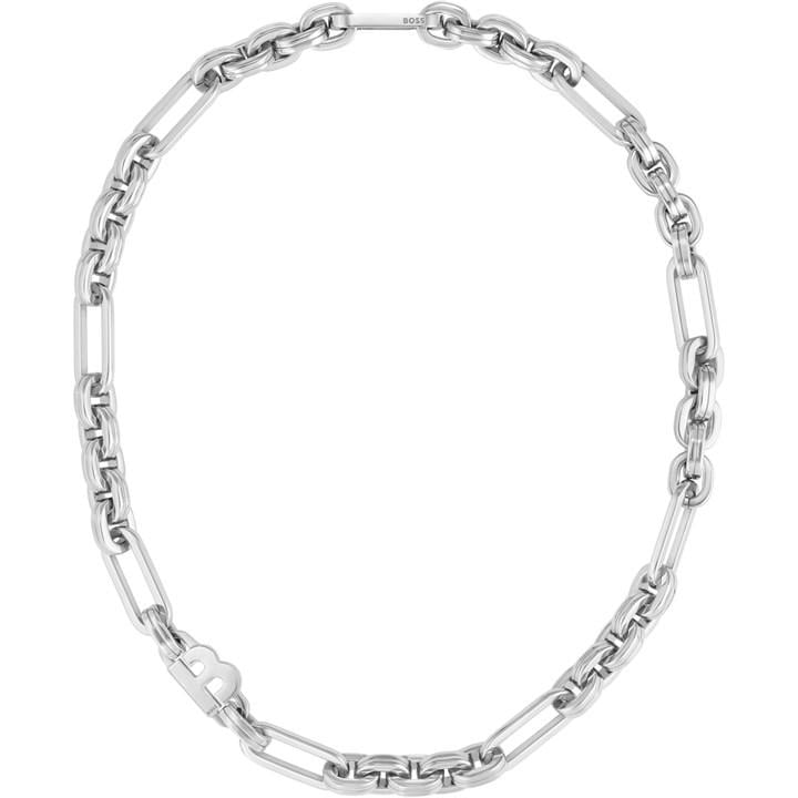 Boss Women's Grey Stainless Steel Necklace