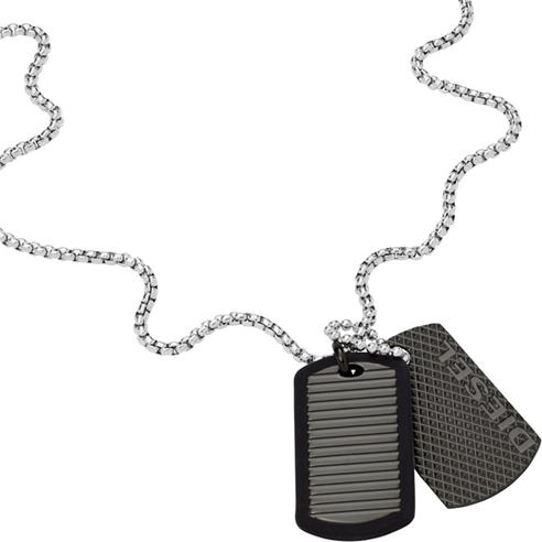 Diesel - Double Dogtags Stainless Steel Necklace