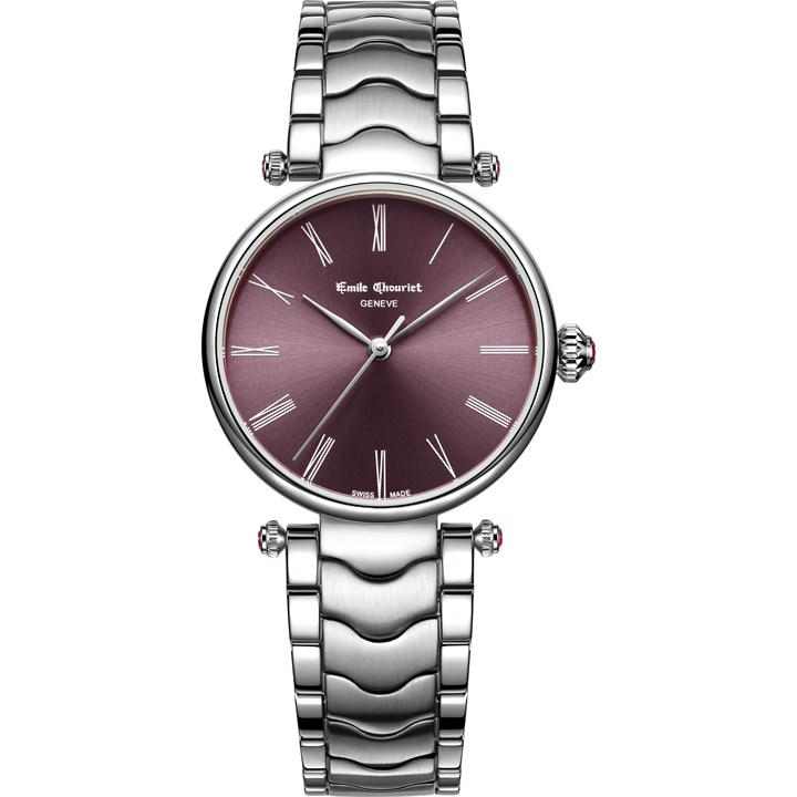 EMILE CHOURIET STAINLESS STEEL LUXURY ANALOGUE WATC