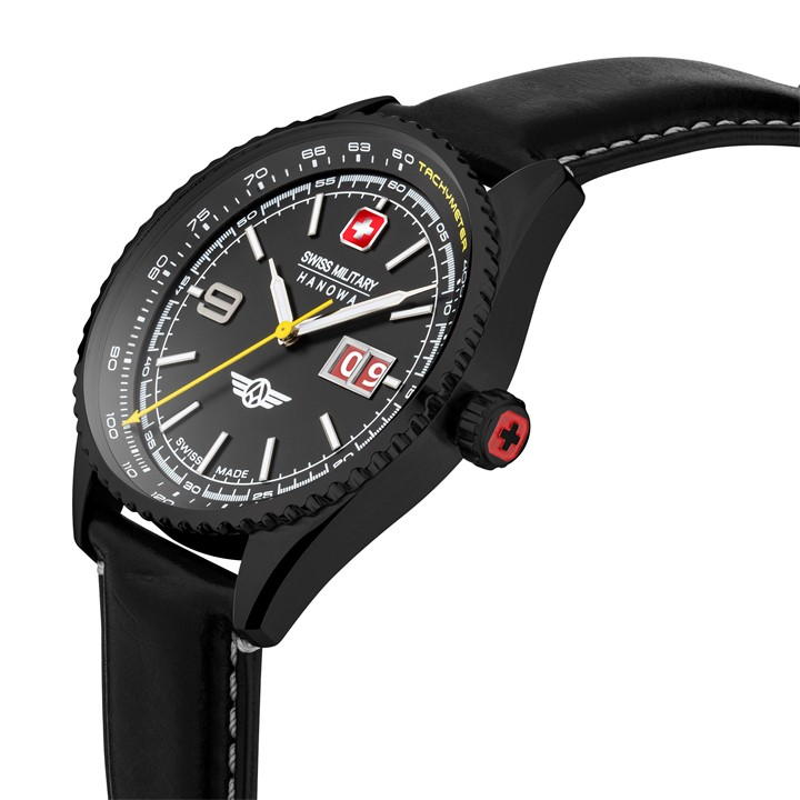 Blck - Swiss Military Hanowa - Stainless Steel Sports Analogue Quartz Watch