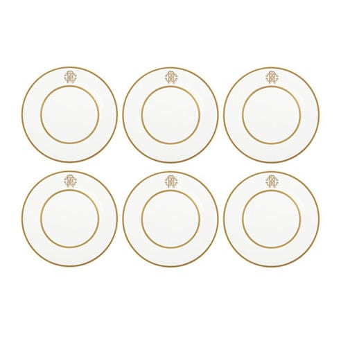 Roberto Cavalli Home - Silk Gold Dinner Plates - Set of 6
