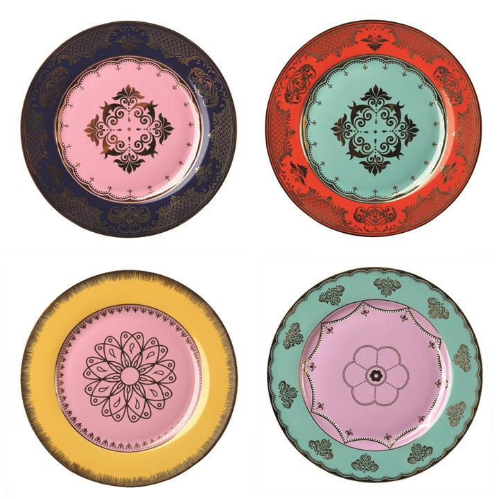 Pols Potten Unisex Multi Grandpa Side Plate - Set Of 4