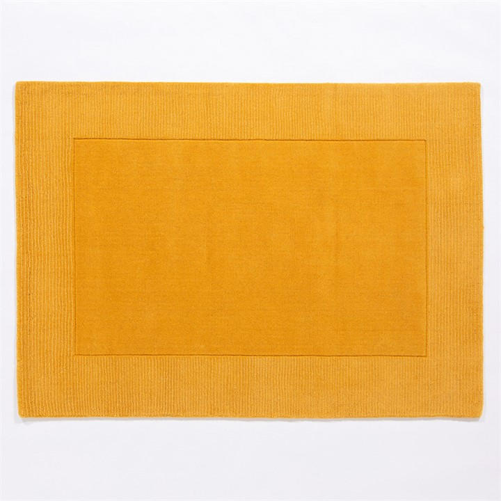 Esselle Unisex Yellow Esme Wool 120X170cm Ochre Rug