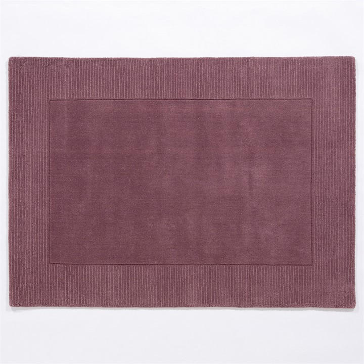 Esselle Unisex Purple Esme Wool 80X150cm Mauve Rug