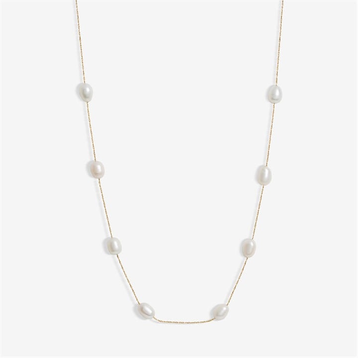 Jon Richard Women's Gold Plated Chain And Freshwater Pearl Necklace