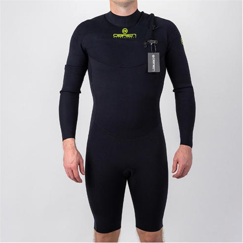 Obrien - Men's Elite Plus 3/2mm Front Zip Long Sleeve Wetsuit Shorty