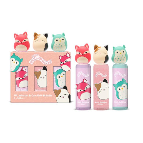 Squishmallows - 3 x 300ml Bubble Bath Gift Set