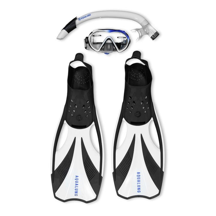 Aqualung Unisex Black Compass Snorkelling Set Adults Medium
