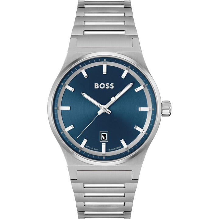 Boss Men's Silver Gents Candor Stainless Steel Bracelet Watch