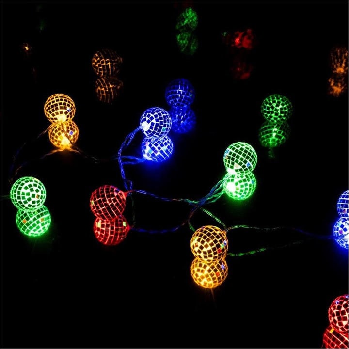 Fizz Creations Unisex Kids Multi Disco Ball String Lights