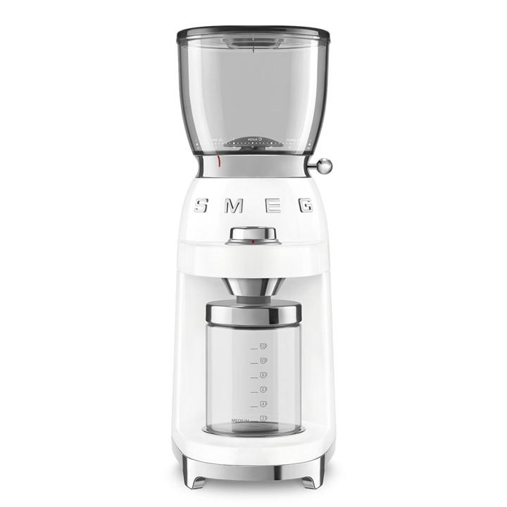Smeg Unisex White Coffee Grinder In Medium