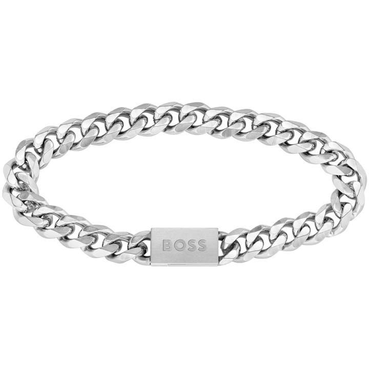 Boss Men's Silver Gents Chain For Him Bracelet -