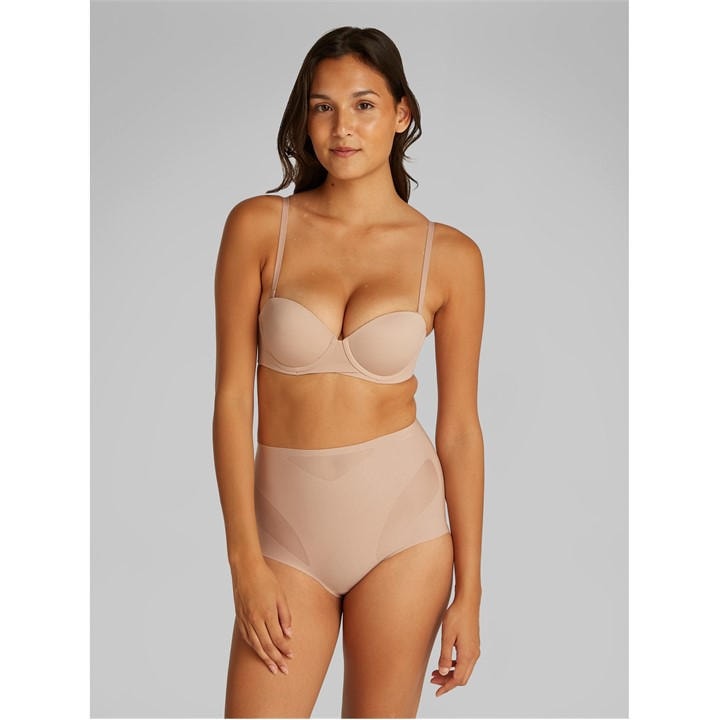 Calvin Klein Women's Nude Sculpted Firm Mesh Brief Size 10