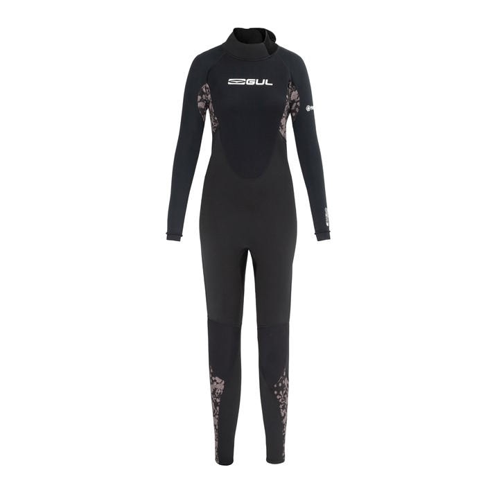 Black/Print - Gul - Contour Full Length 3.2mm Wetsuit Ladies