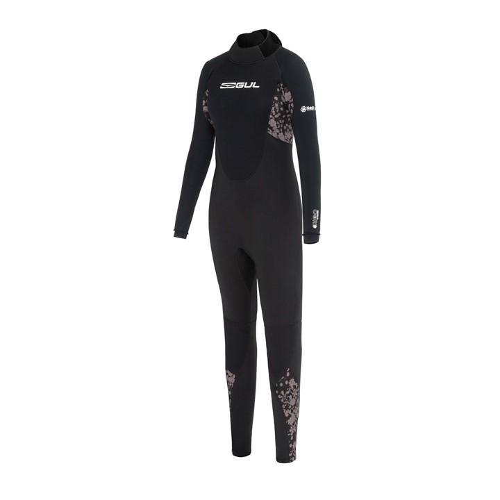 Black/Print - Gul - Contour Full Length 3.2mm Wetsuit Ladies