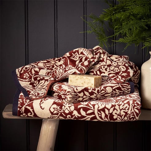 Morris and Co - Strawberry Thief Cotton Towels
