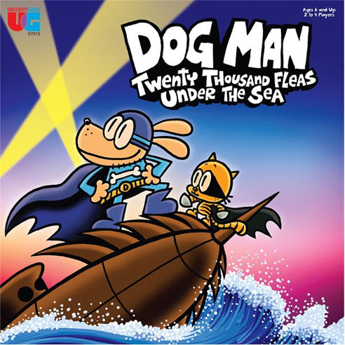 University Games - Dog Man- Twenty Thousand Fleas Under The Sea - Board Game