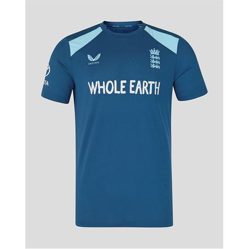 Castore - Mens 26/27 England Cricket Training Short Sleeve Performance T-Shirt