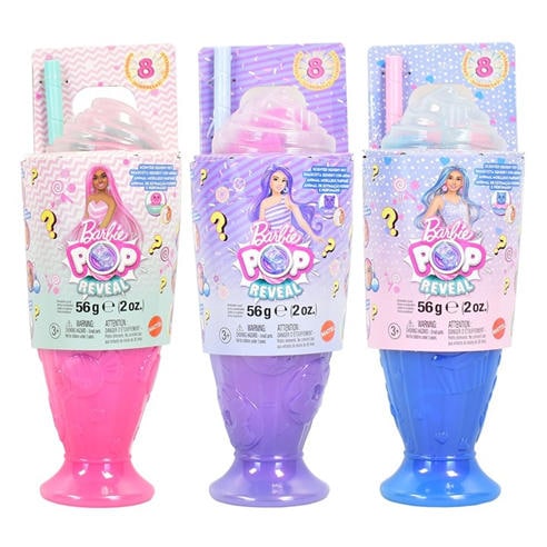 Barbie - Pop Reveal Treat Series Doll & Accessories Set 8 Surprises Include Pet