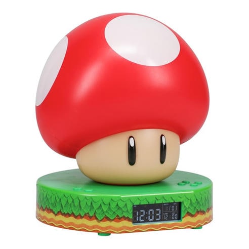 Super Mario - Mushroom Light Up Digital Alarm Clock