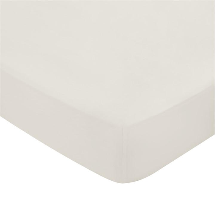 BEDECK OF BELFAST FINE LINENS 600TC PLAIN DYE FITTED SHEET