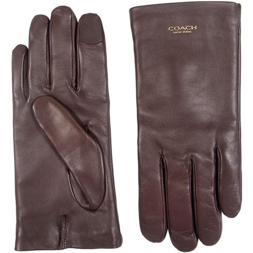 COACH - COACH NEW YORK WOMENS LEATHER TECH GLOVE