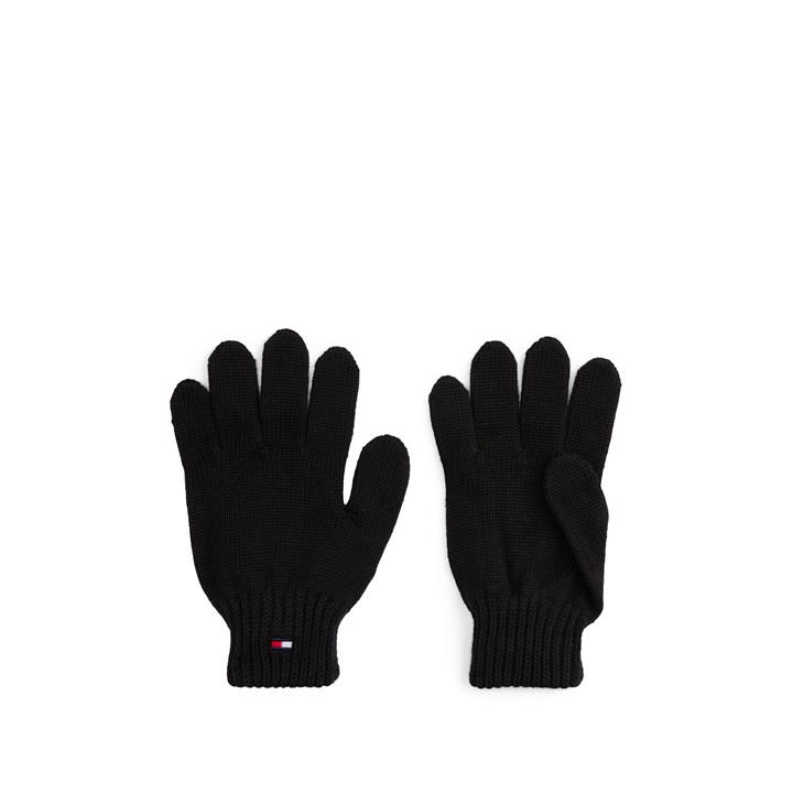 Tommy Hilfiger Unisex Kids Black ' Small Flag Knitted Gloves