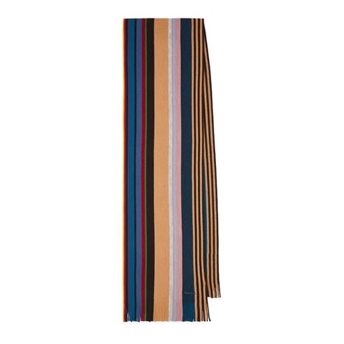 Paul Smith - Men's Twisted Stripe Wool Knitted Scarf
