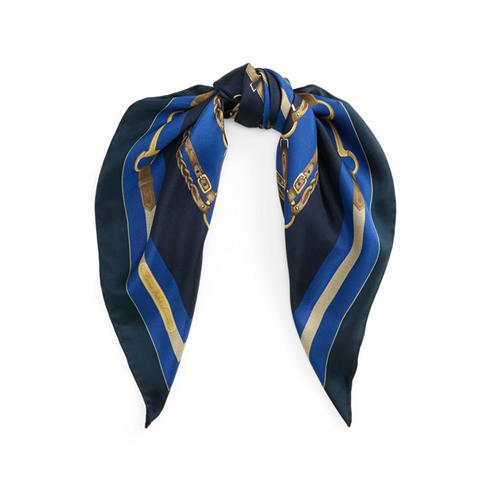Lauren by Ralph Lauren - Women's Leather Silk Scarf