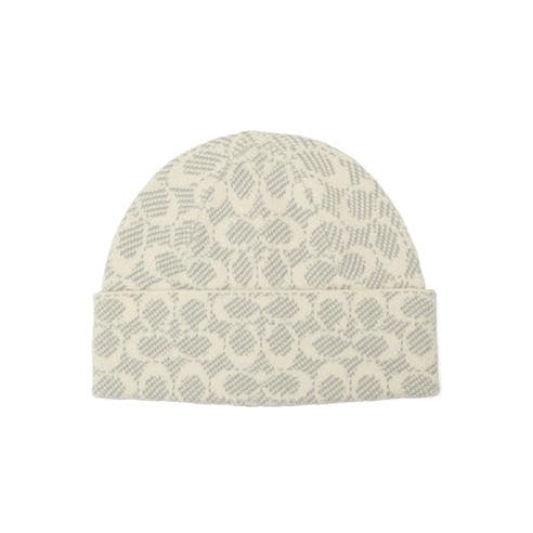COACH - COACH SIGNATURE BEANIE