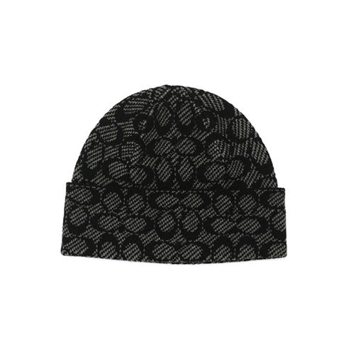 COACH - COACH SIGNATURE BEANIE