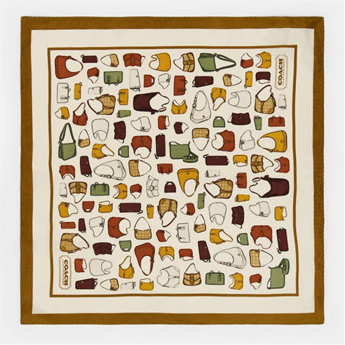 COACH - COACH ORIGINALS PRINTED SILK BANDANA