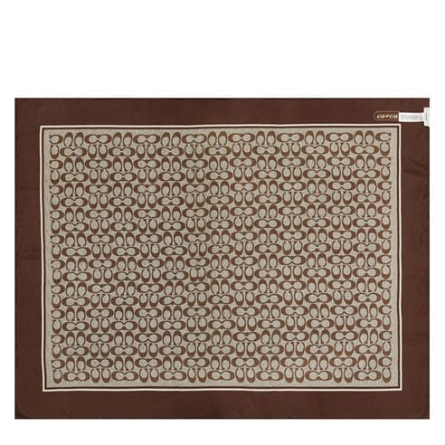 COACH - TEXTURED SIGNATURE C PRINTED SILK SQUARE
