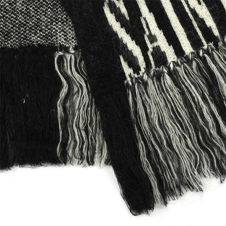 Black - AllSaints - All State Knit Scarf Ld99