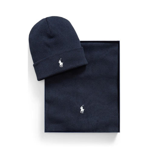 Polo Ralph Lauren - Rib-Knit Cotton Beanie & Scarf Gift Set