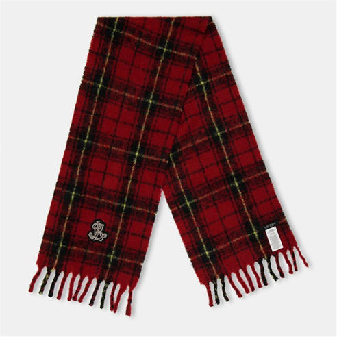 Lauren by Ralph Lauren - Women's Real Leather Check Midweight Scarf