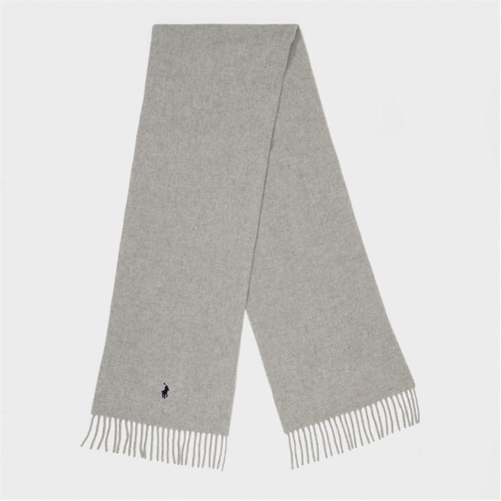 Polo Ralph Lauren Olo Wool Scarf In Grey