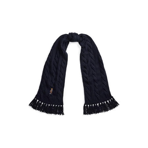 POLO RALPH LAUREN - Women's Cable Bear Wool Scarf