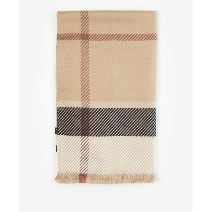 Barbour Blair Tartan Scarf Rosewood FRASERS