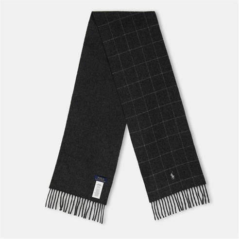 Polo Ralph Lauren - Windowpane Plaid Wool Blend Scarf
