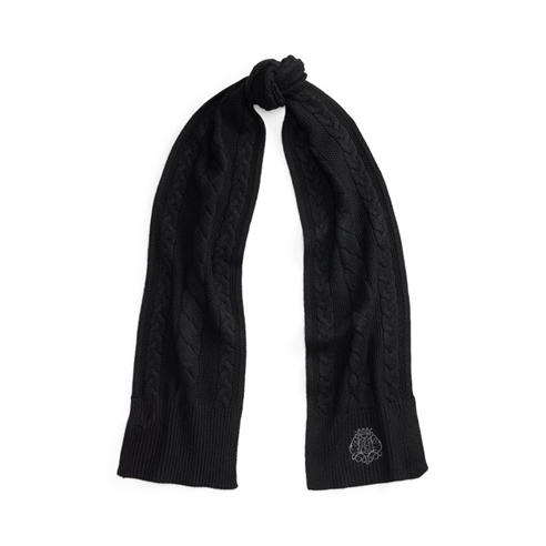 Lauren by Ralph Lauren - Crest Cable-Knit Scarf