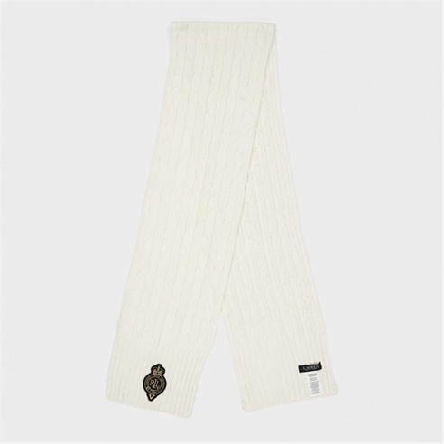 Lauren by Ralph Lauren - Crest Cable-Knit Scarf