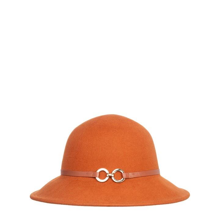 Biba Metal Trim Bucket Hat In Brown