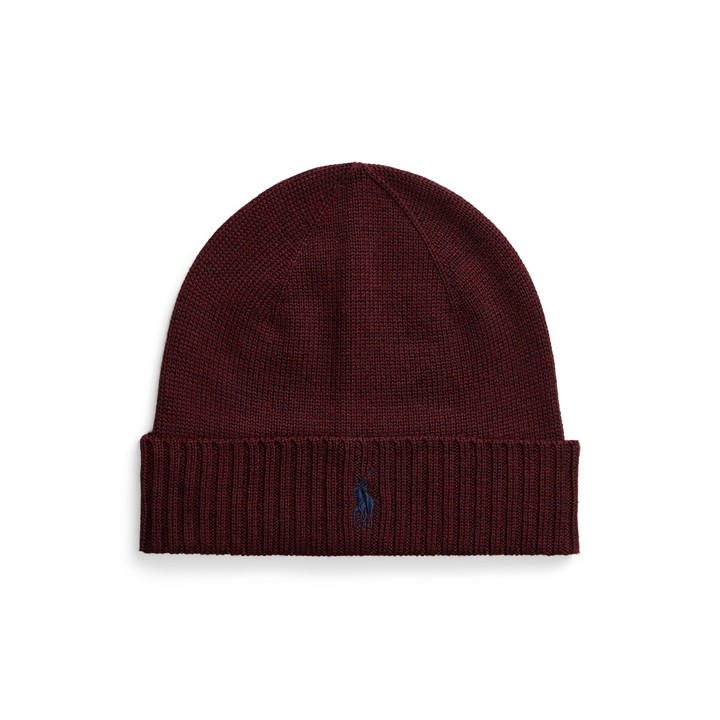 Camel Melange - Polo Ralph Lauren - Pony Merino Wool Beanie