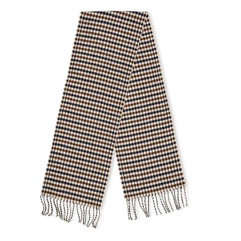 AQUASCUTUM - Men's Icon Wool Check Scarf