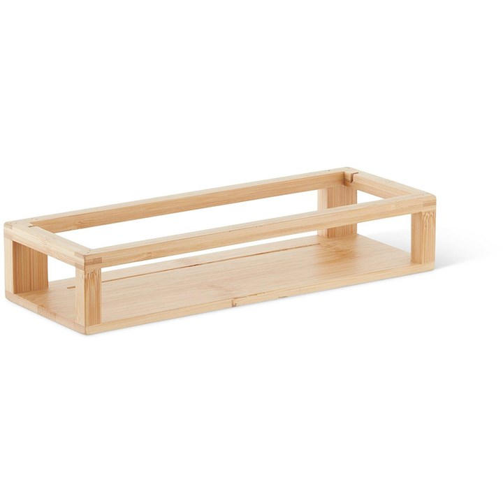 Homelife Wall Mounted Mirror with Bamboo Shelf Natural House of