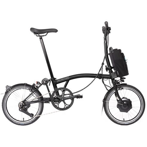 Brompton - Electric C Line 12-speed - Mid Handlebar - Folding Bike